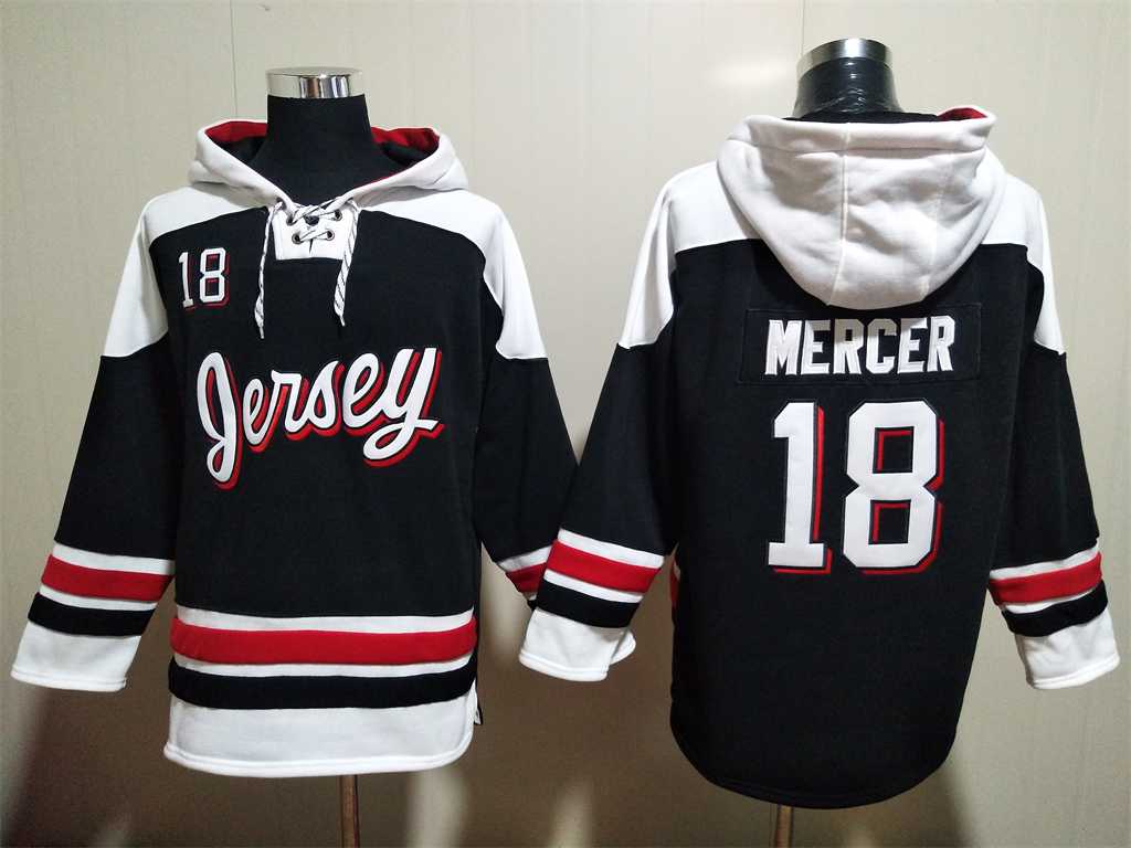 Devils 18 Dawson Mercer Black All Stitched Sweatshirt Hoodie,We sell and wholesale Devils 18 Dawson Mercer Black All Stitched Sweatshirt Hoodie on line form chian!